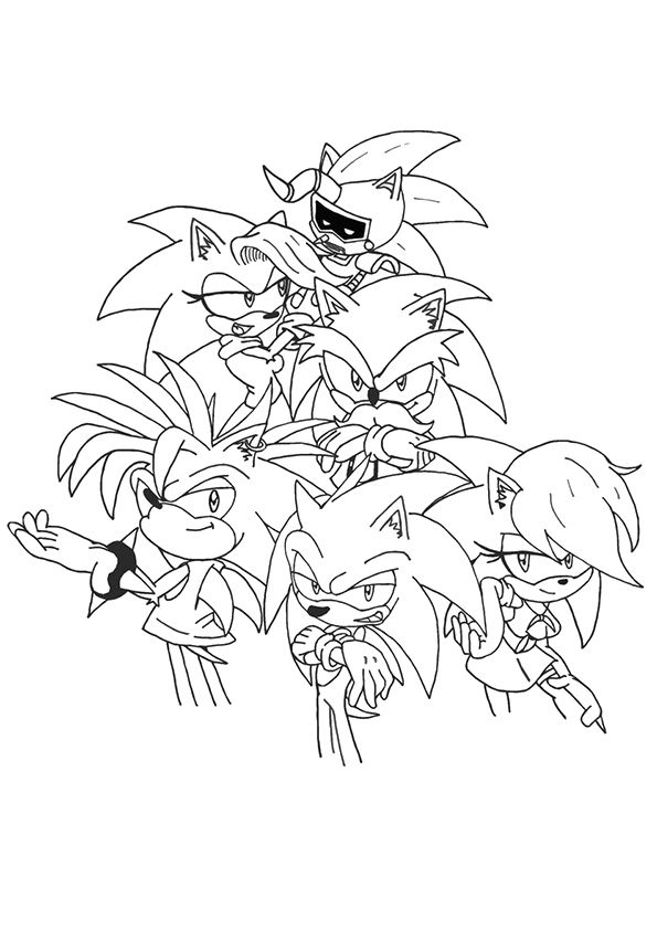 Sonic Friends Coloring Pages