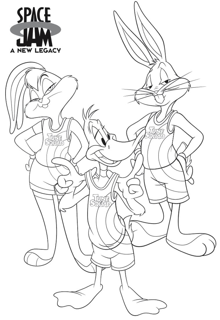 Space Jam Daffy Duck Coloring Page Free Printable Coloring Pages For Kids