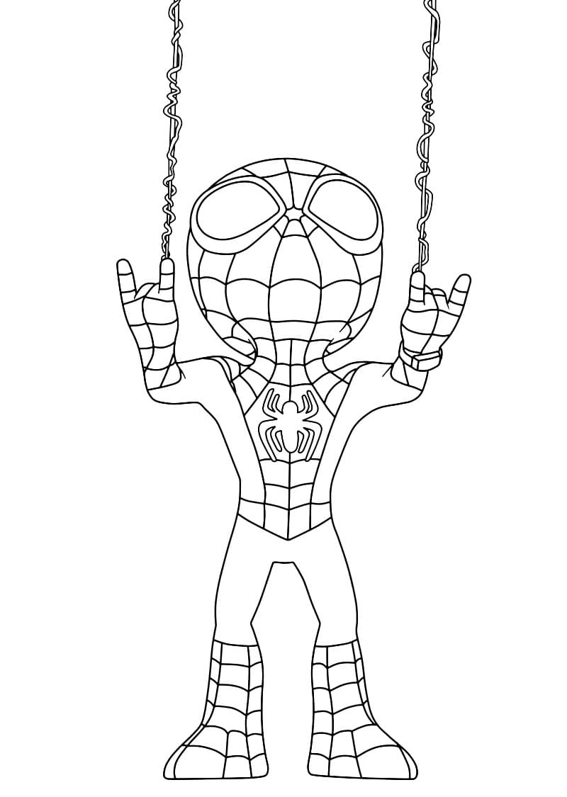 Spidey And His Amazing Friends 3 Coloring Page Free Printable 