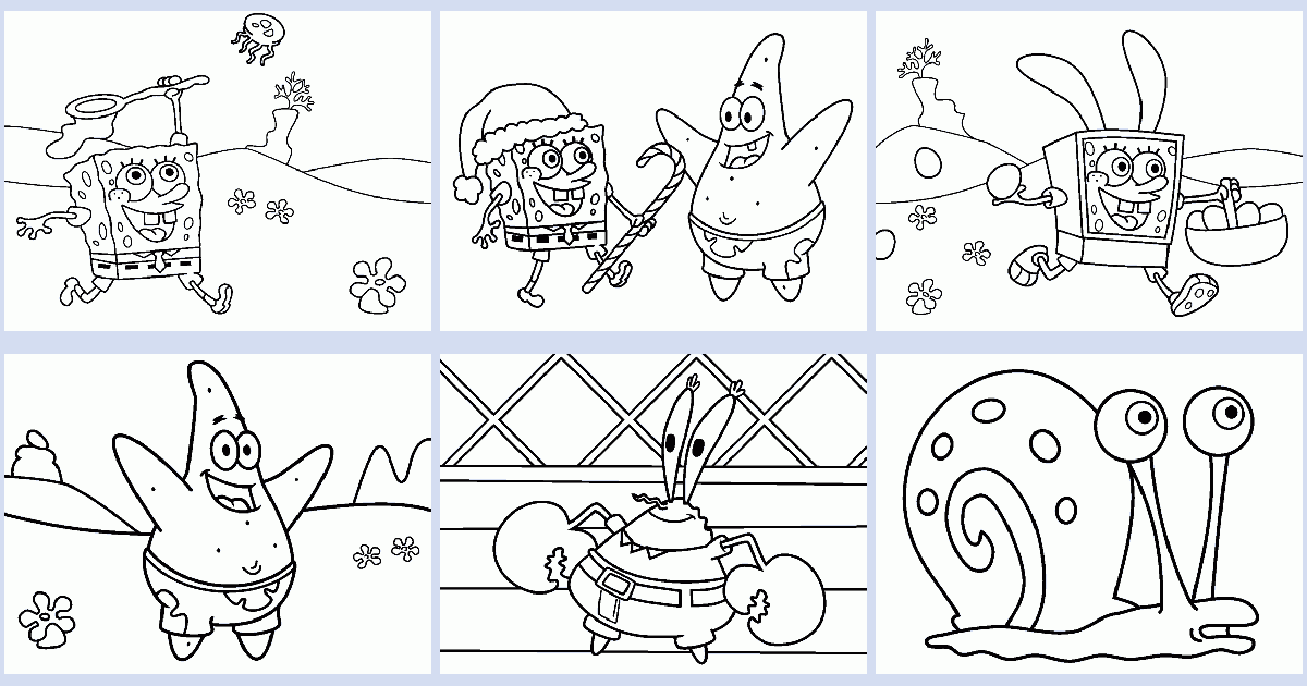 SpongeBob Coloring Book Coloring Pages 4 U
