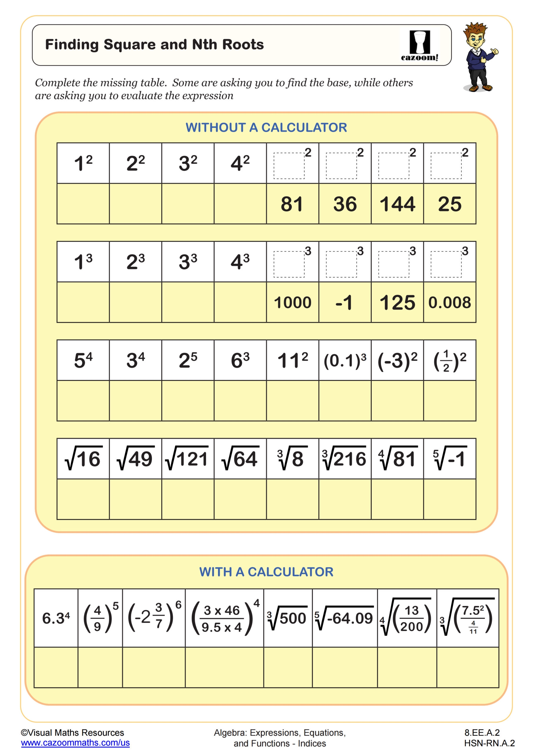 Square Root 1 Worksheet FREE Printable Worksheets Worksheetfun 