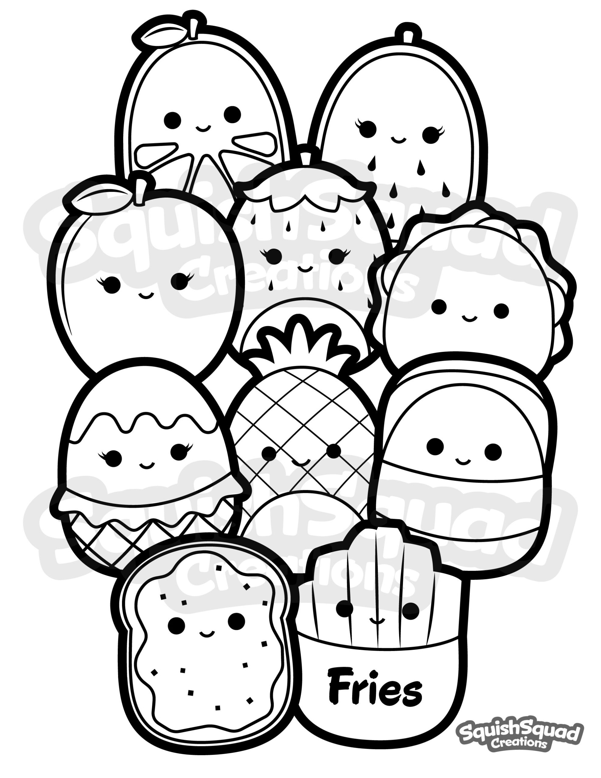 Squishmallow Coloring Pages Coloring Home