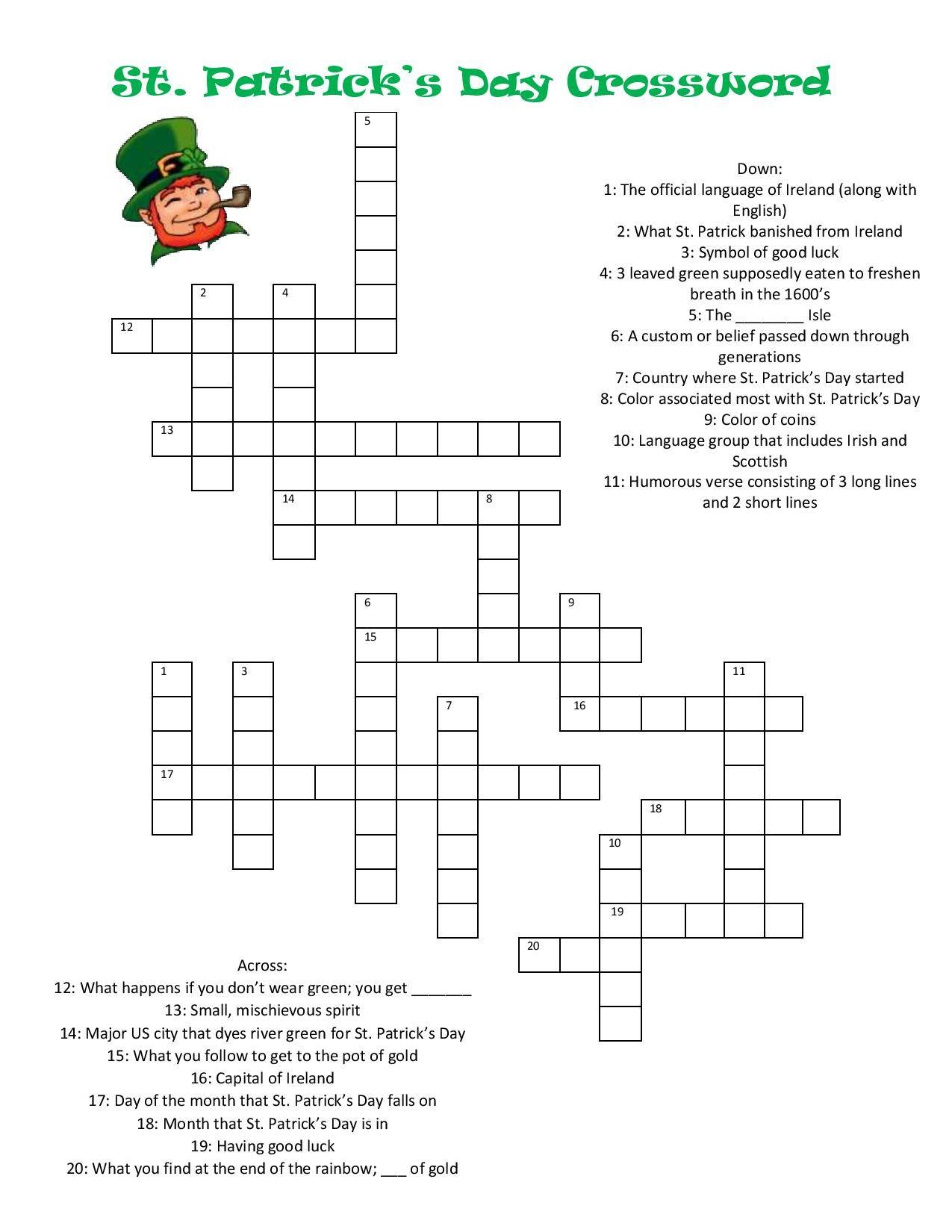 St Patrick 39 s Day Puzzles For Adults At GETTESSABLOG Blog