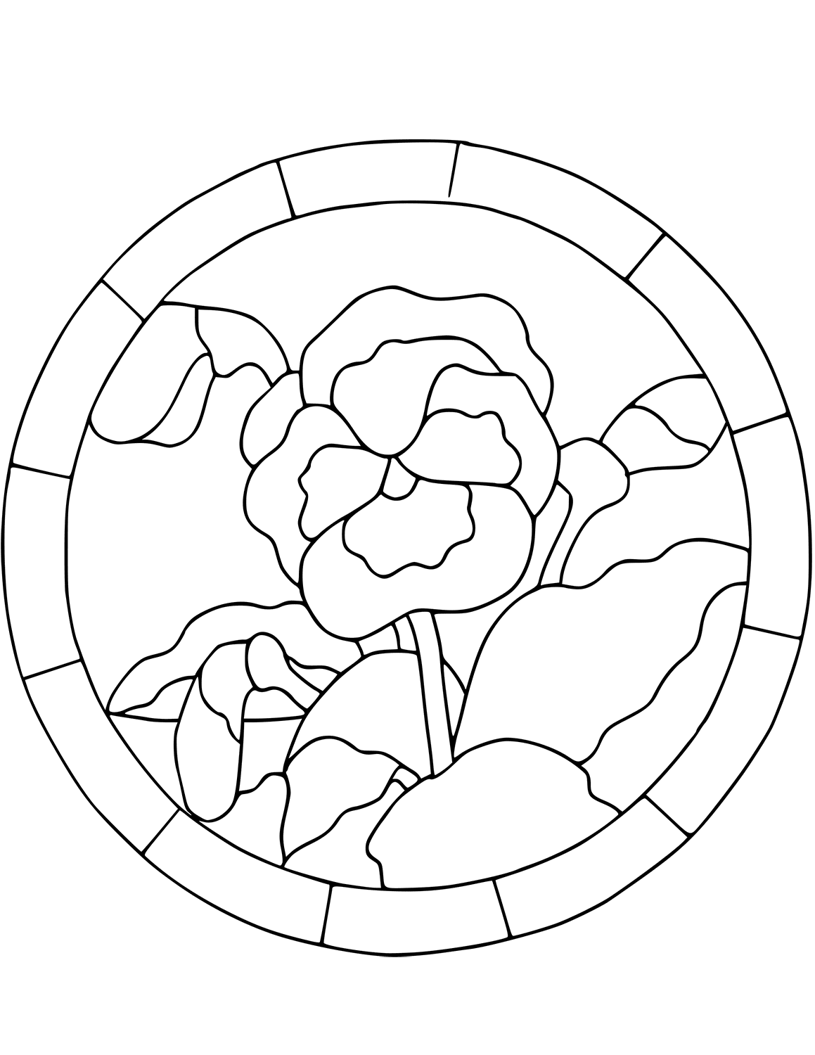 Stained Glass Coloring Pages Free Printable Coloring Pages For Kids