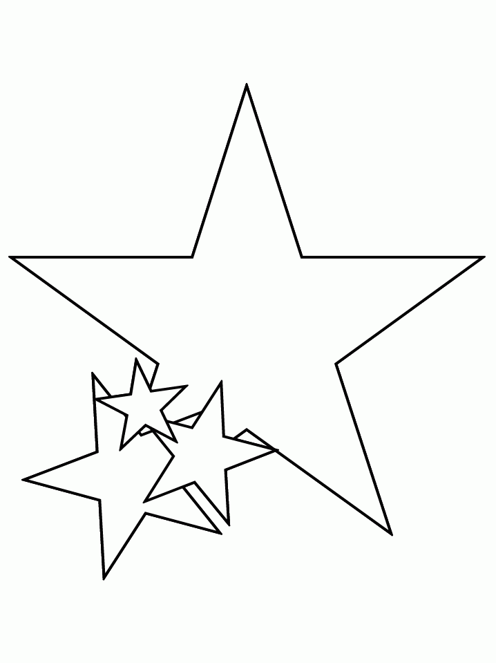 Star Coloring Page Coloring Pages