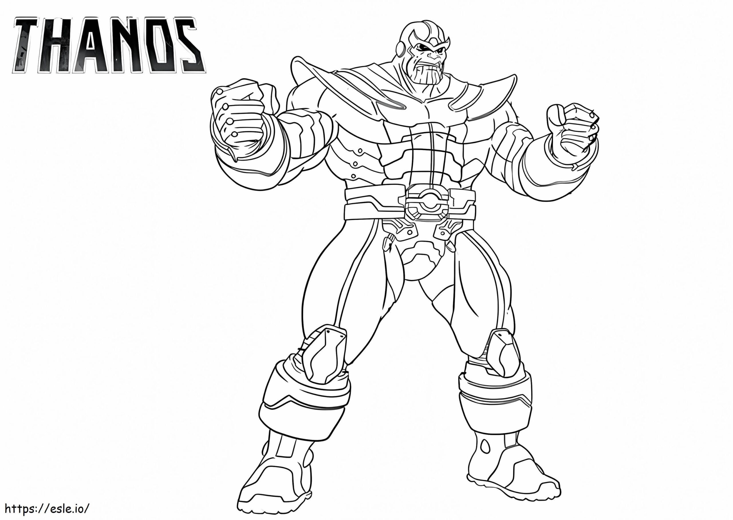 Strong Thanos Coloring Page
