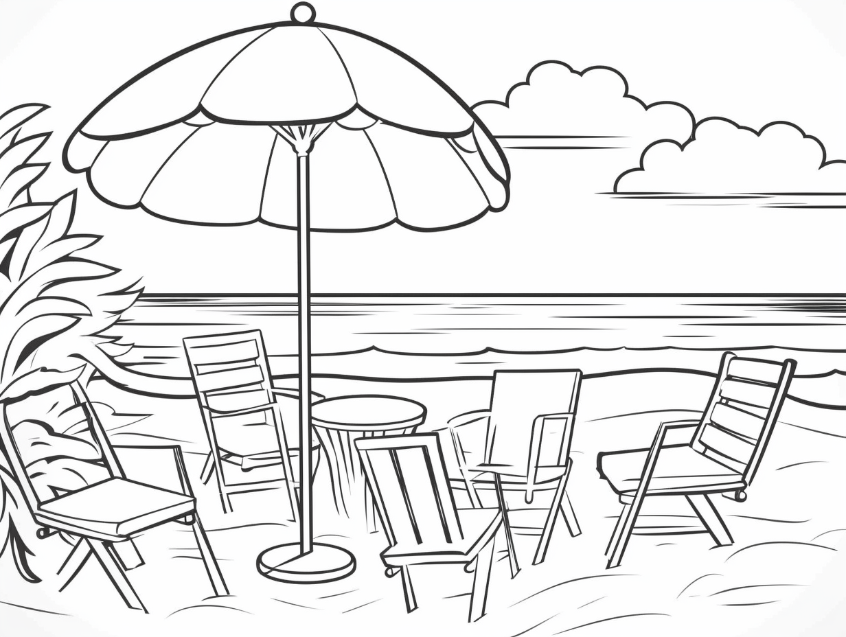Summer Coloring Sheet To Enjoy Coloring Page