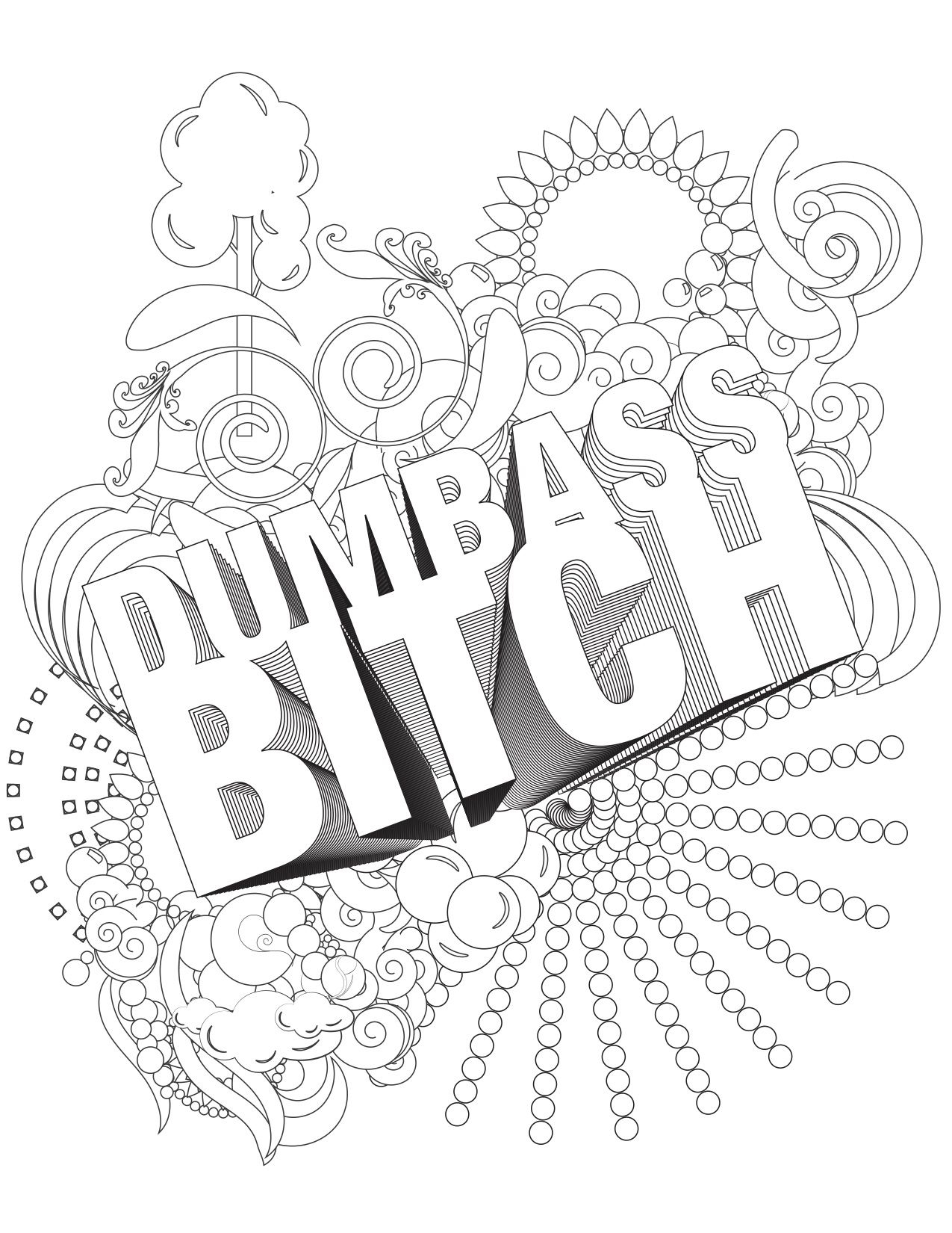 Swear Word Printable Coloring Pages Printable Calendars AT A GLANCE