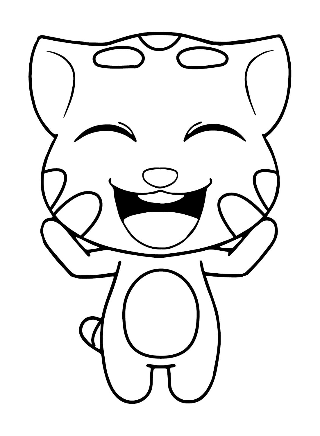 Talking Tom Sad Coloring Pages Talking Tom Coloring Pages Coloring 