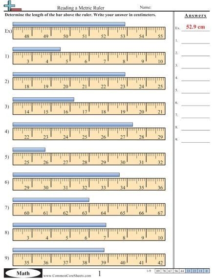 Tape Measure Reading A Tape Measure Worksheet Askworksheet