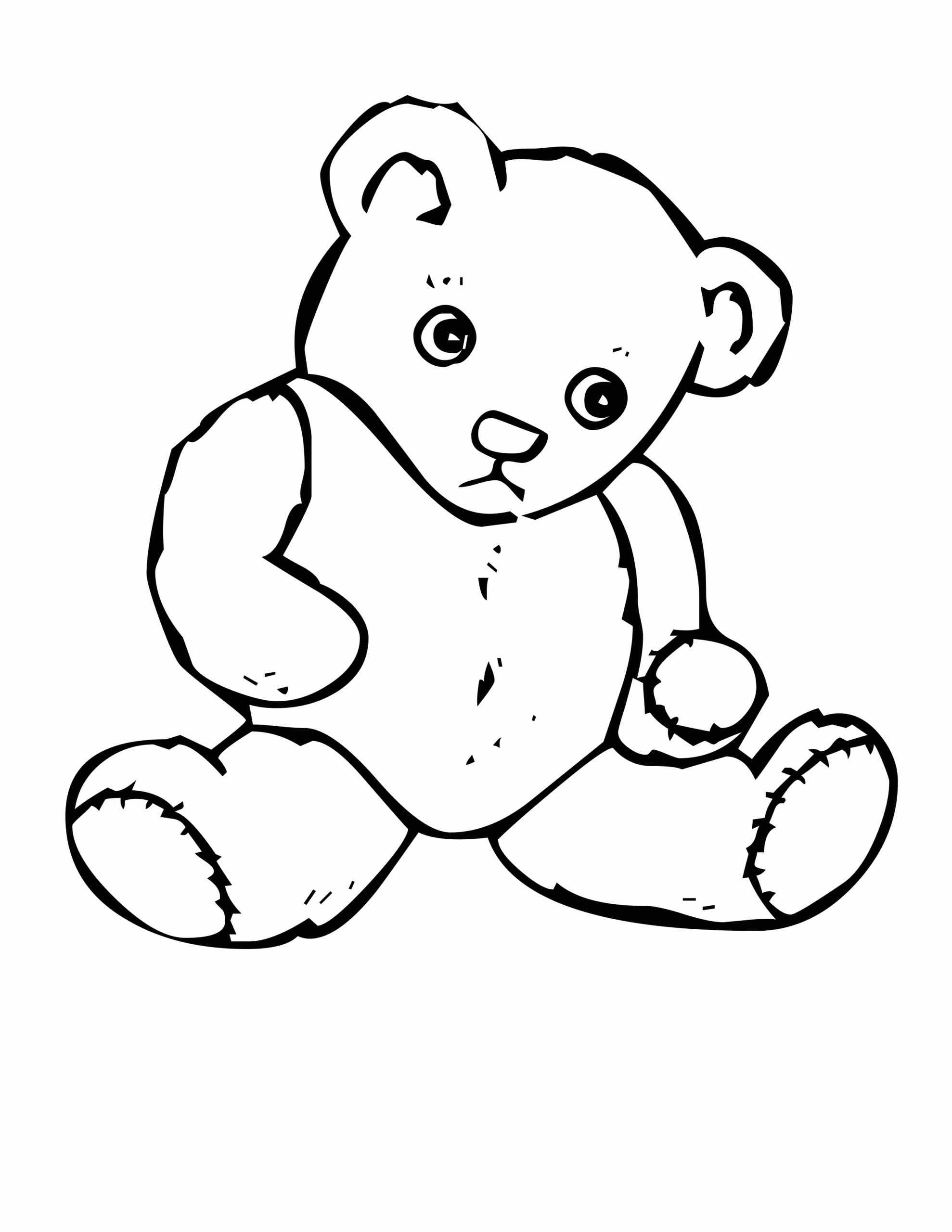 Teddy Bear Outline Drawing At GetDrawings Free Download