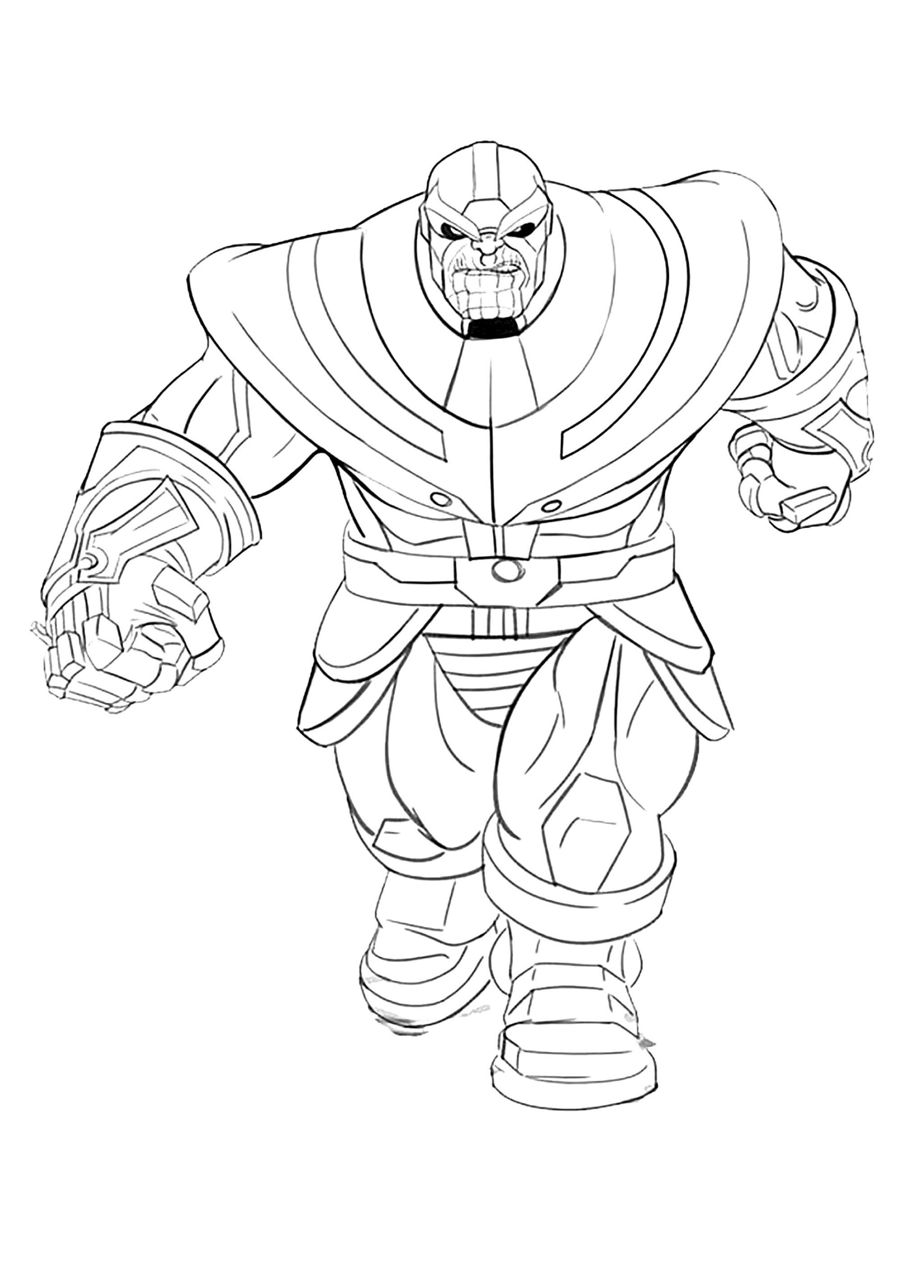 Thanos Gauntlet Coloring Page Coloring Pages