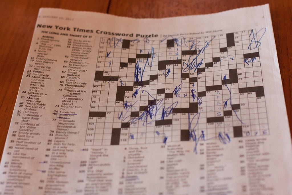 The Solution To This Sunday 39 s Ny Times Crossword Mikev seattle Flickr