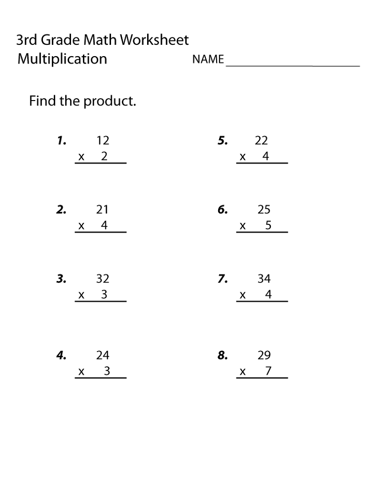 Third Grade Math Worksheets Activity Shelter