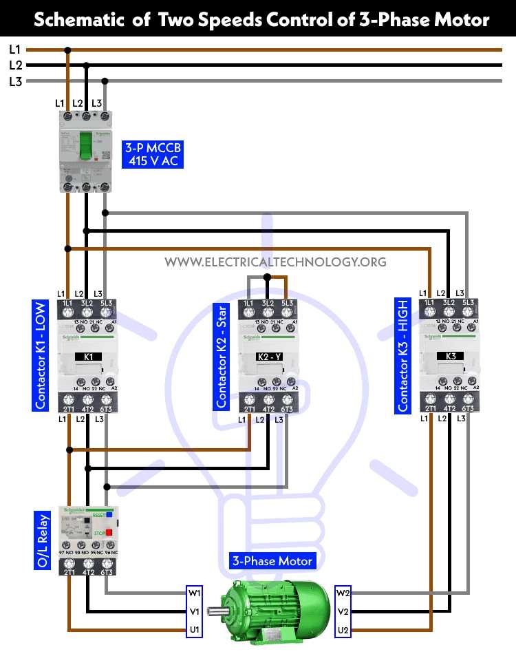Three Phase Electric Motor Wiring Diagram Explained