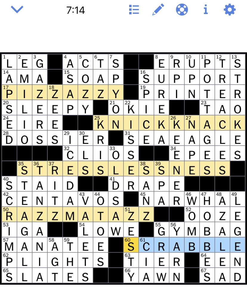 Times Colonist Crossword Puzzles