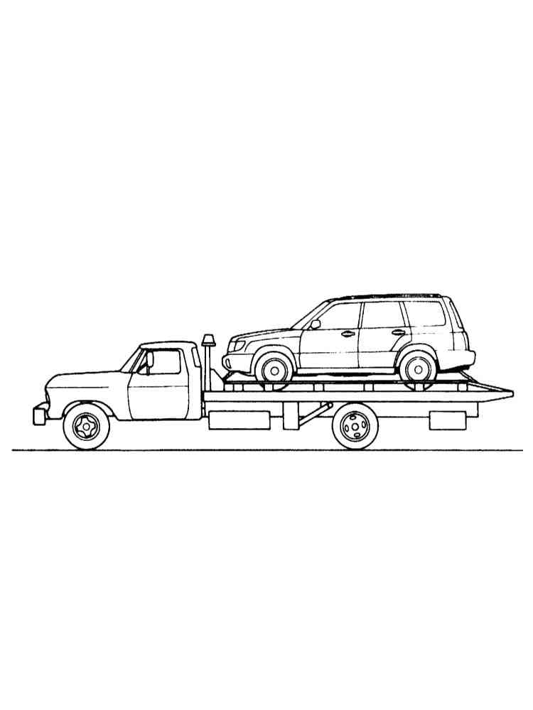 Tow Truck Coloring Pages