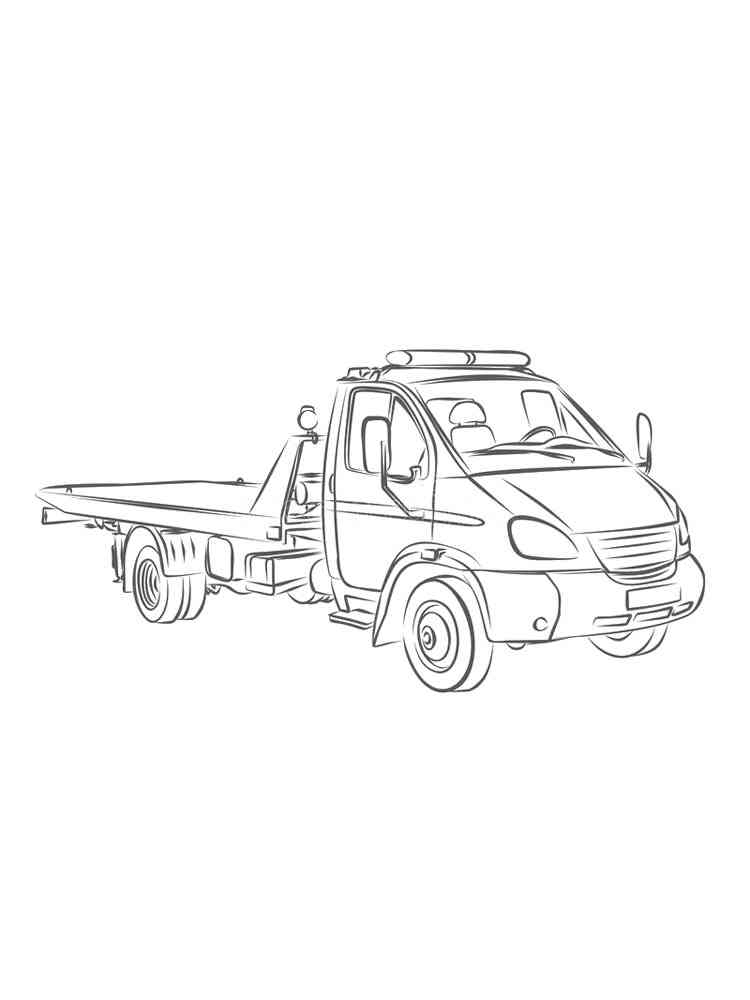 Tow Truck Coloring Pages