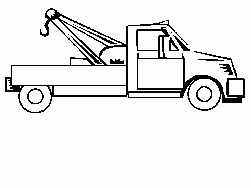 Tow Truck Coloring Pages Coloring Home