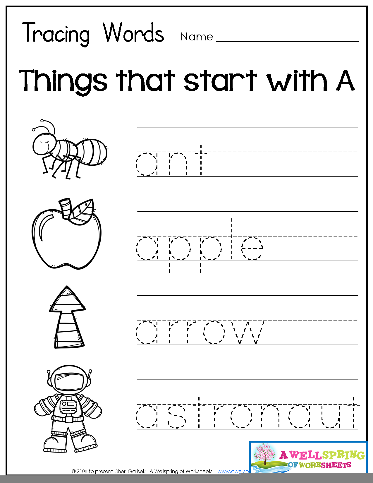 Tracing Letters Words Worksheets TracingLettersWorksheets