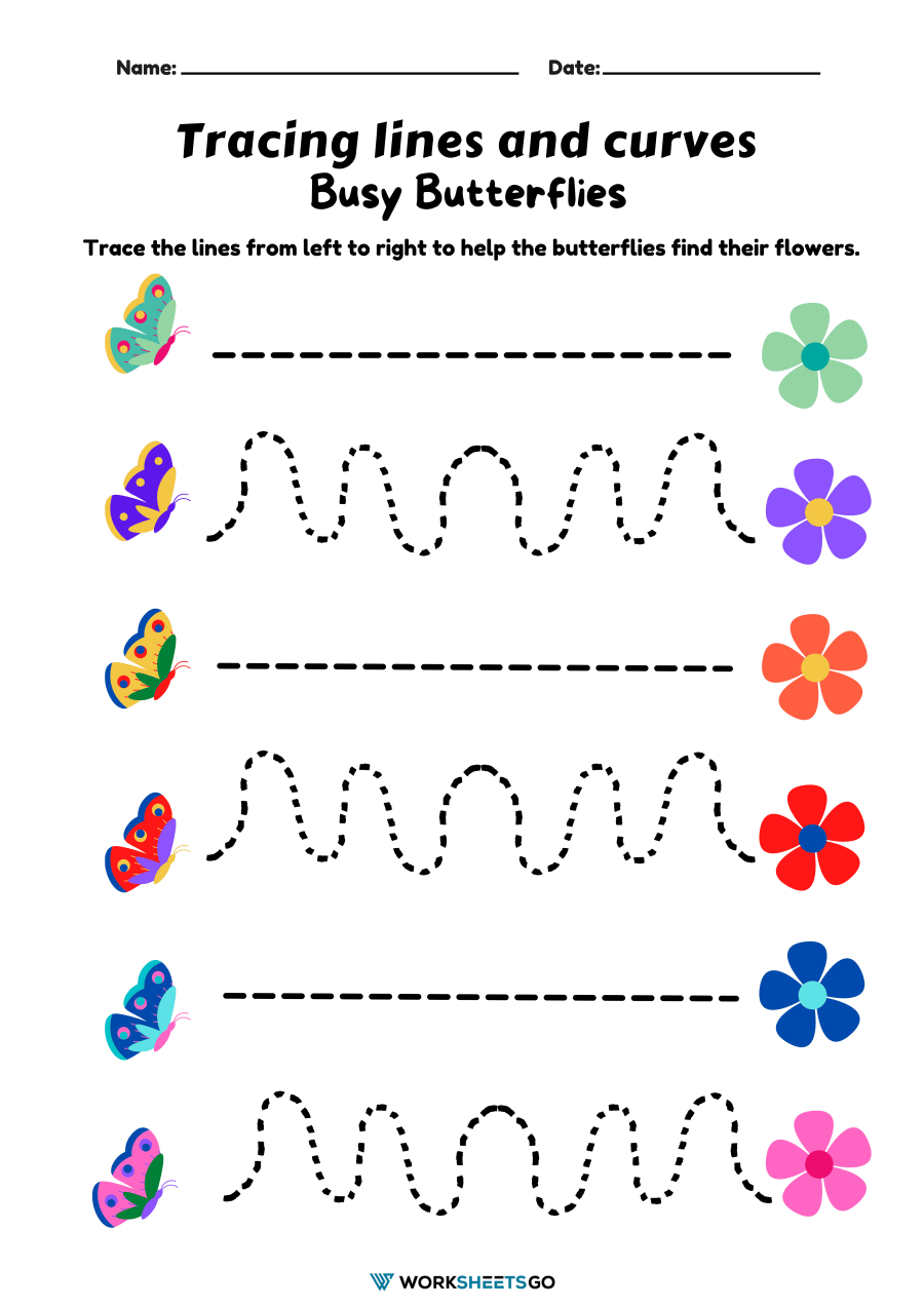 Tracing Lines And Curves Worksheets WorksheetsGO