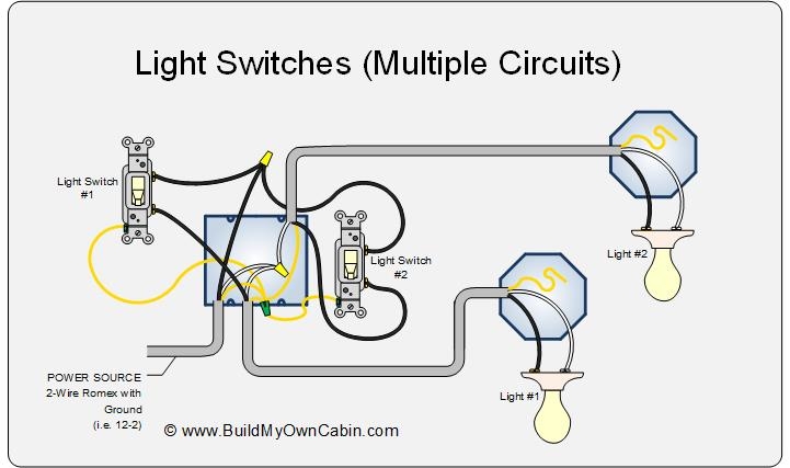 Two Switches One Light Wiring Diagram 