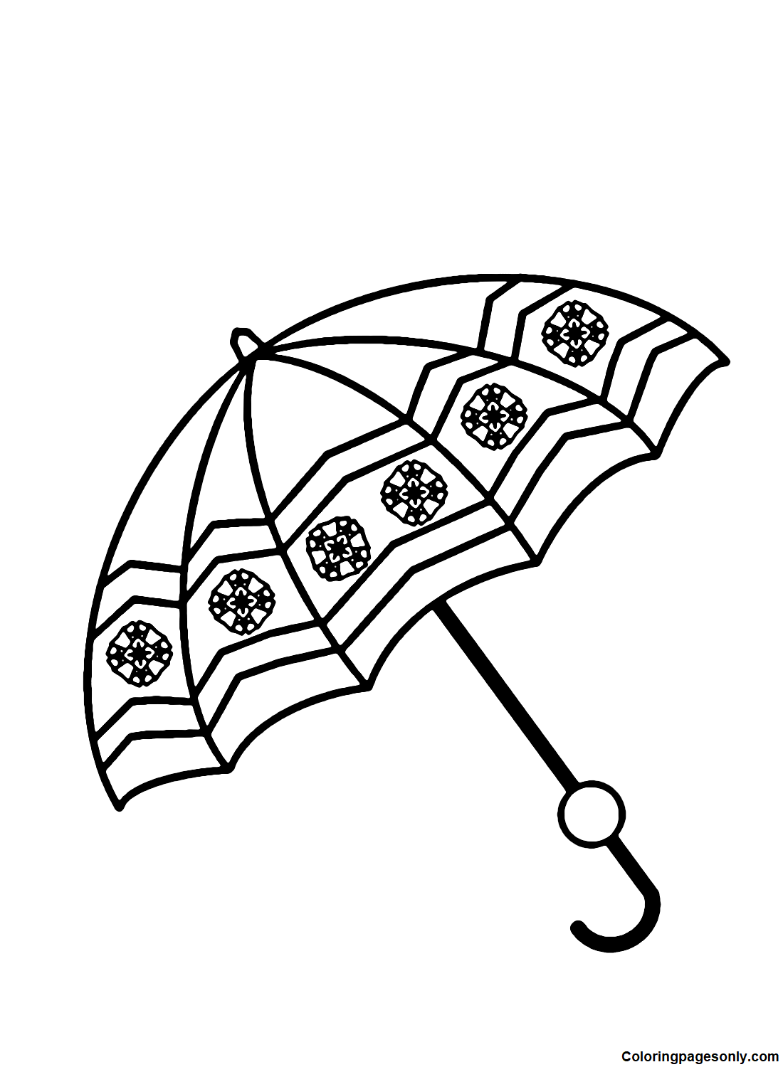 Umbrella Easy Coloring Page Free Printable Coloring Pages
