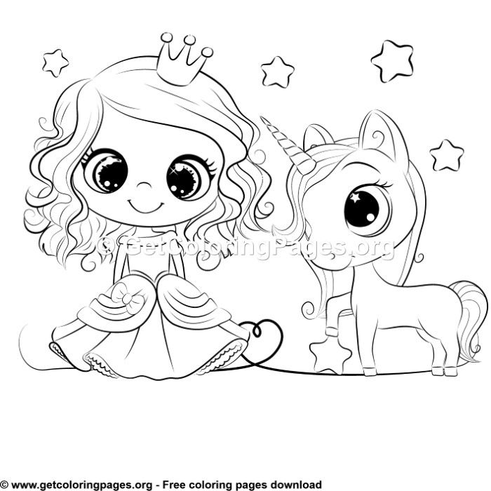 Unicorn Princess Coloring Pages Coloring Home
