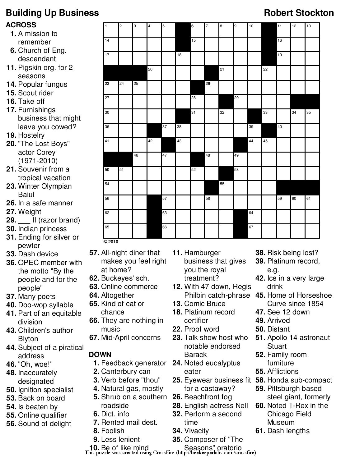 Usa Today Crossword To Print