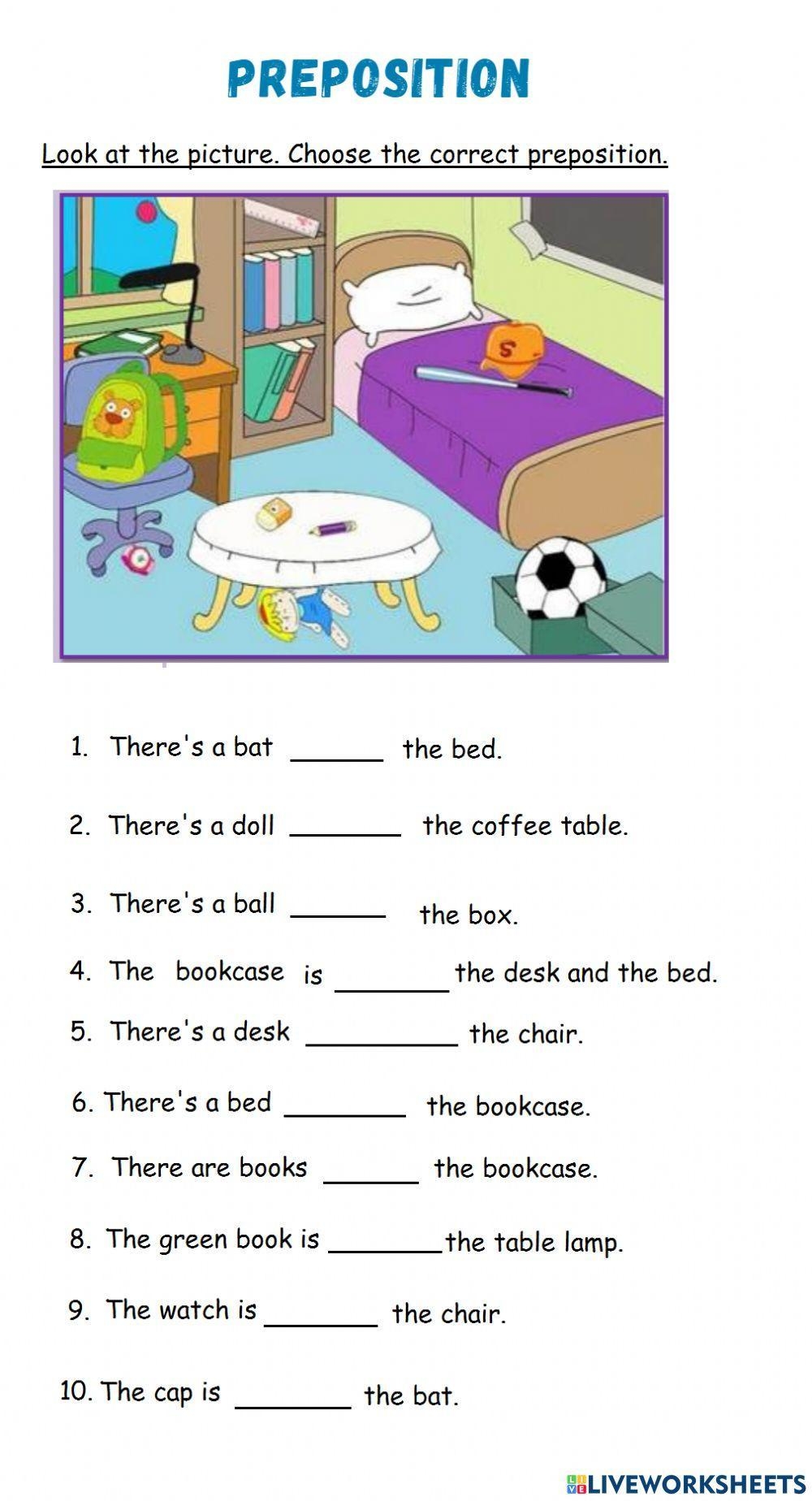 Use The Prepositions Worksheet Have Fun Teaching Worksheets Library