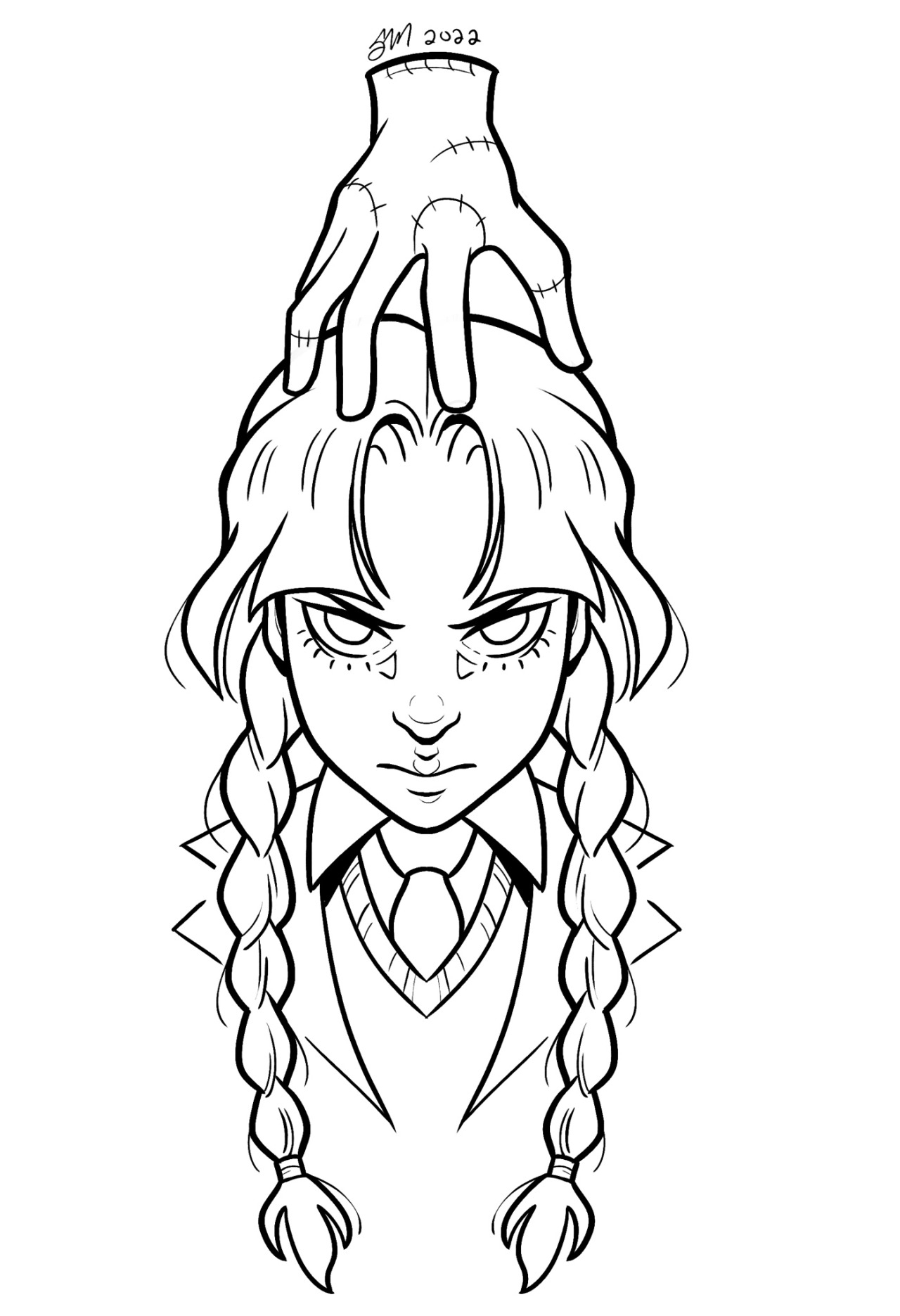 Wednesday Addams Coloring Pages Coloring Home