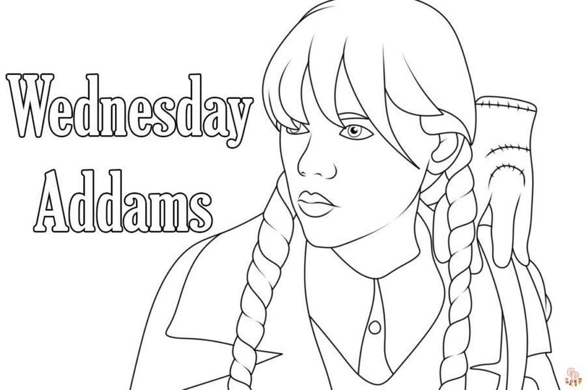 Wednesday Coloring Pages Coloring Home
