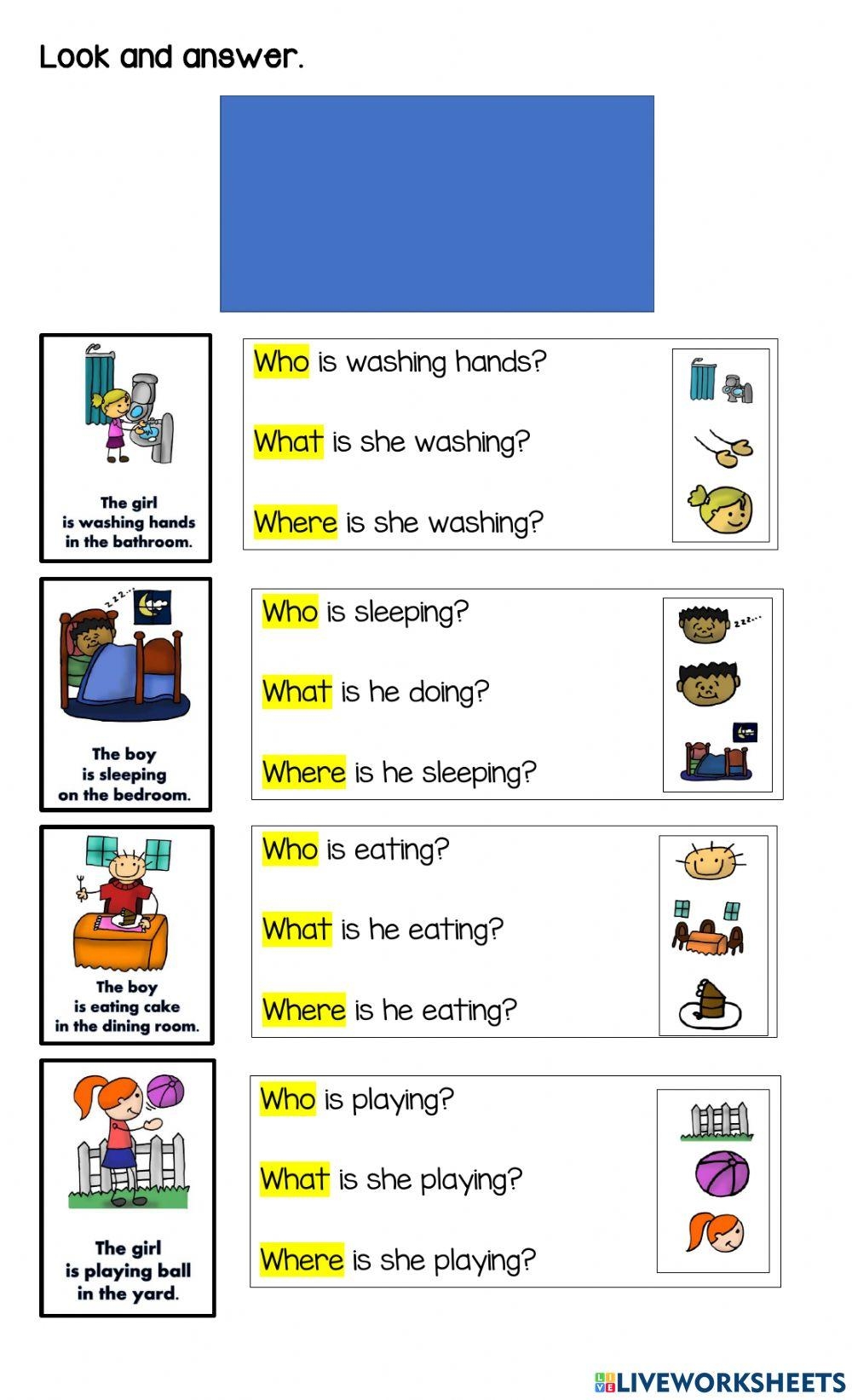 Wh Questions Online Exercise For ELEMENTARY Live Worksheets 