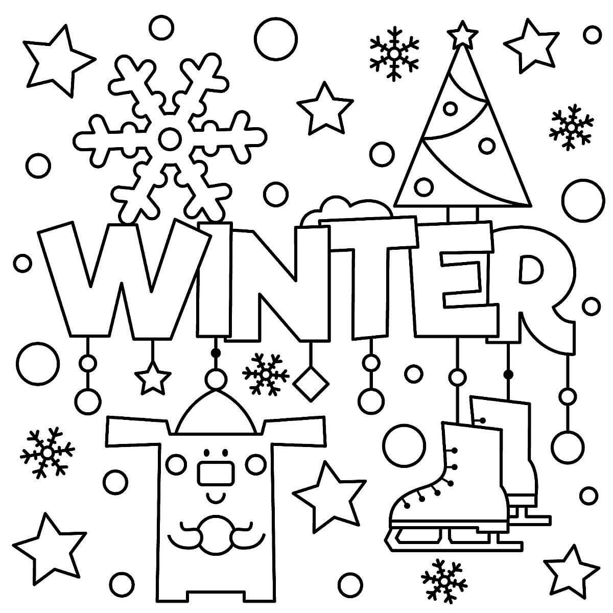 Winter Coloring Pages Printable Coloring Pages FREE