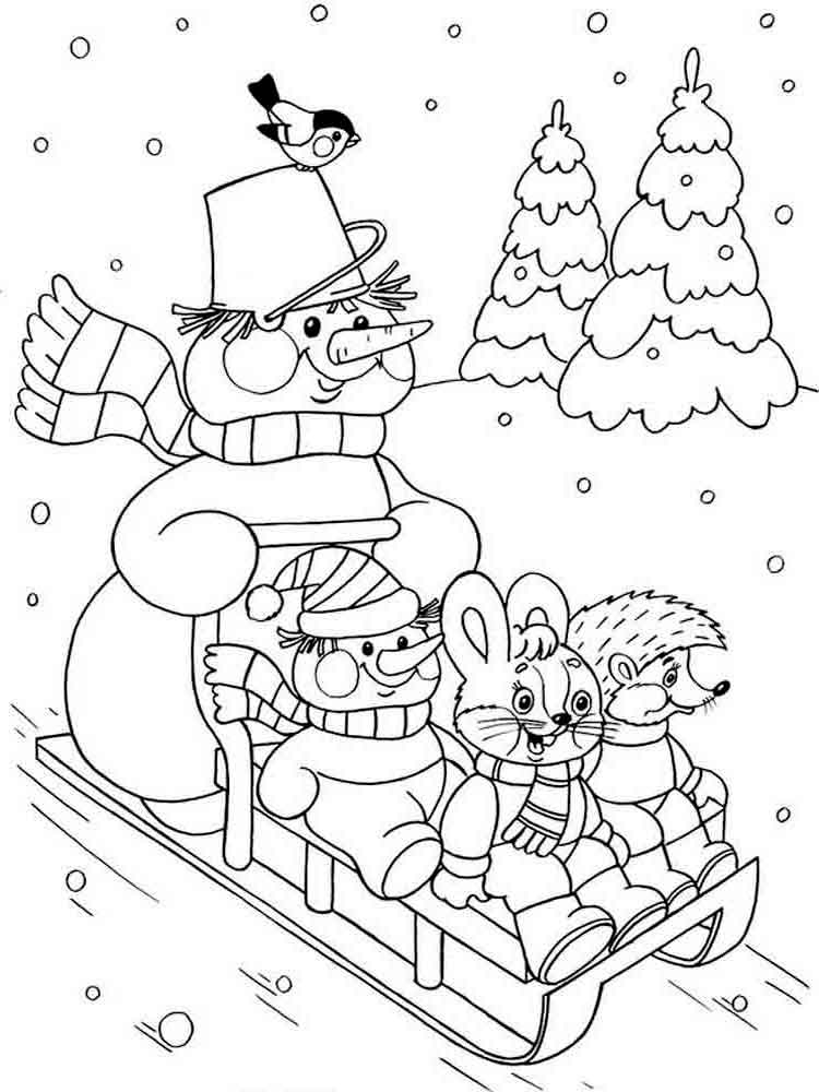 Winter Coloring Pages Printable Coloring Pages FREE