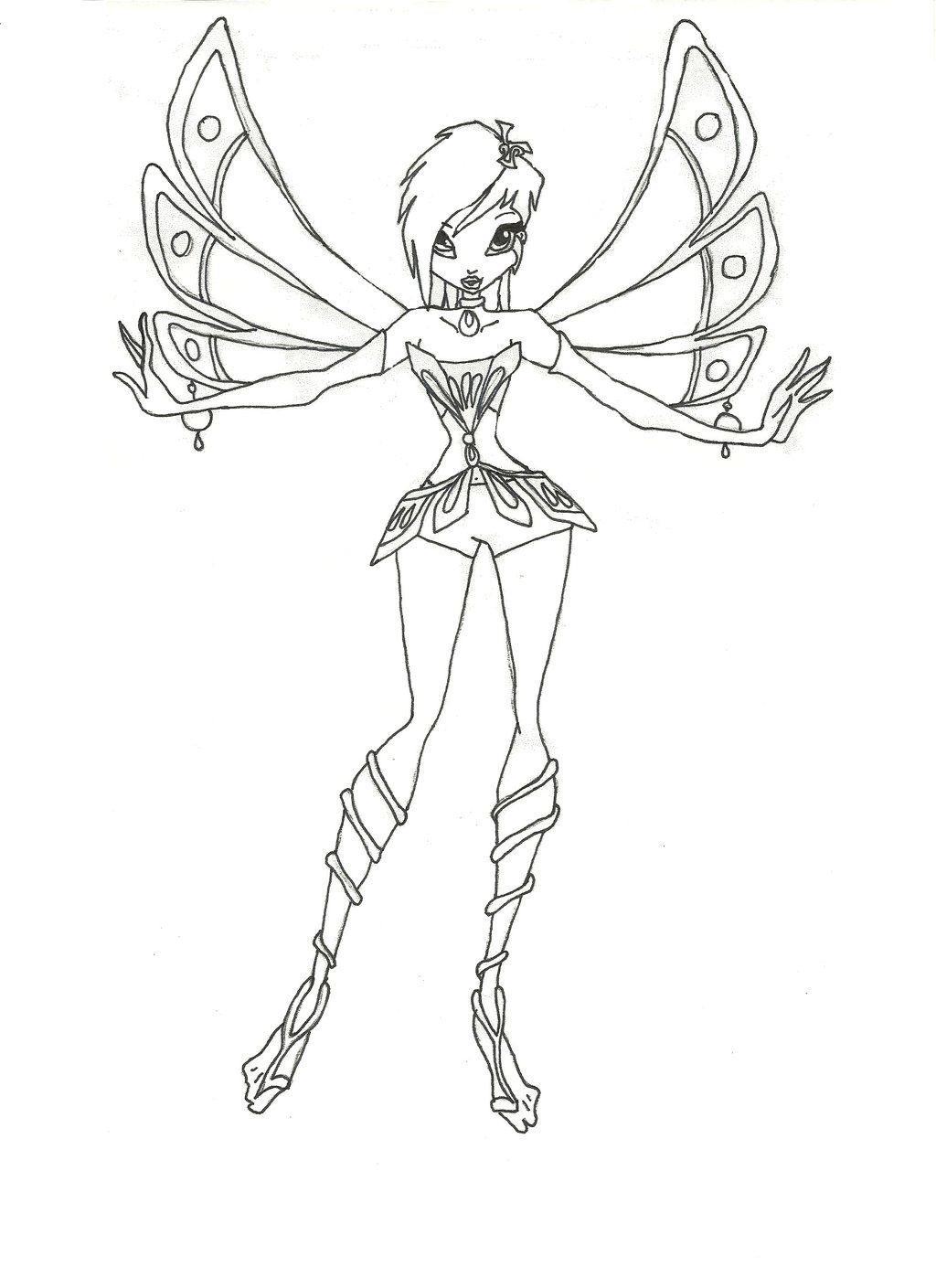 Winx Club Bloom Enchantix Coloring Pages Coloring Home
