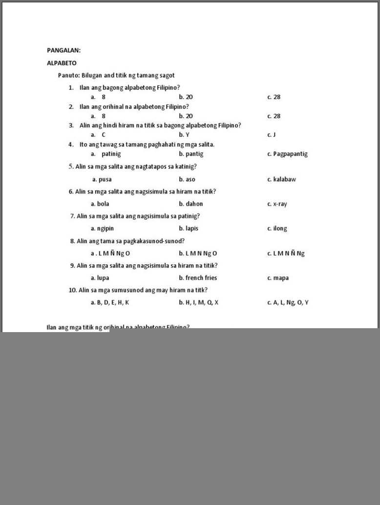 Worksheet For Grade 2 Filipino Pang Ukol Worksheet Resume Examples