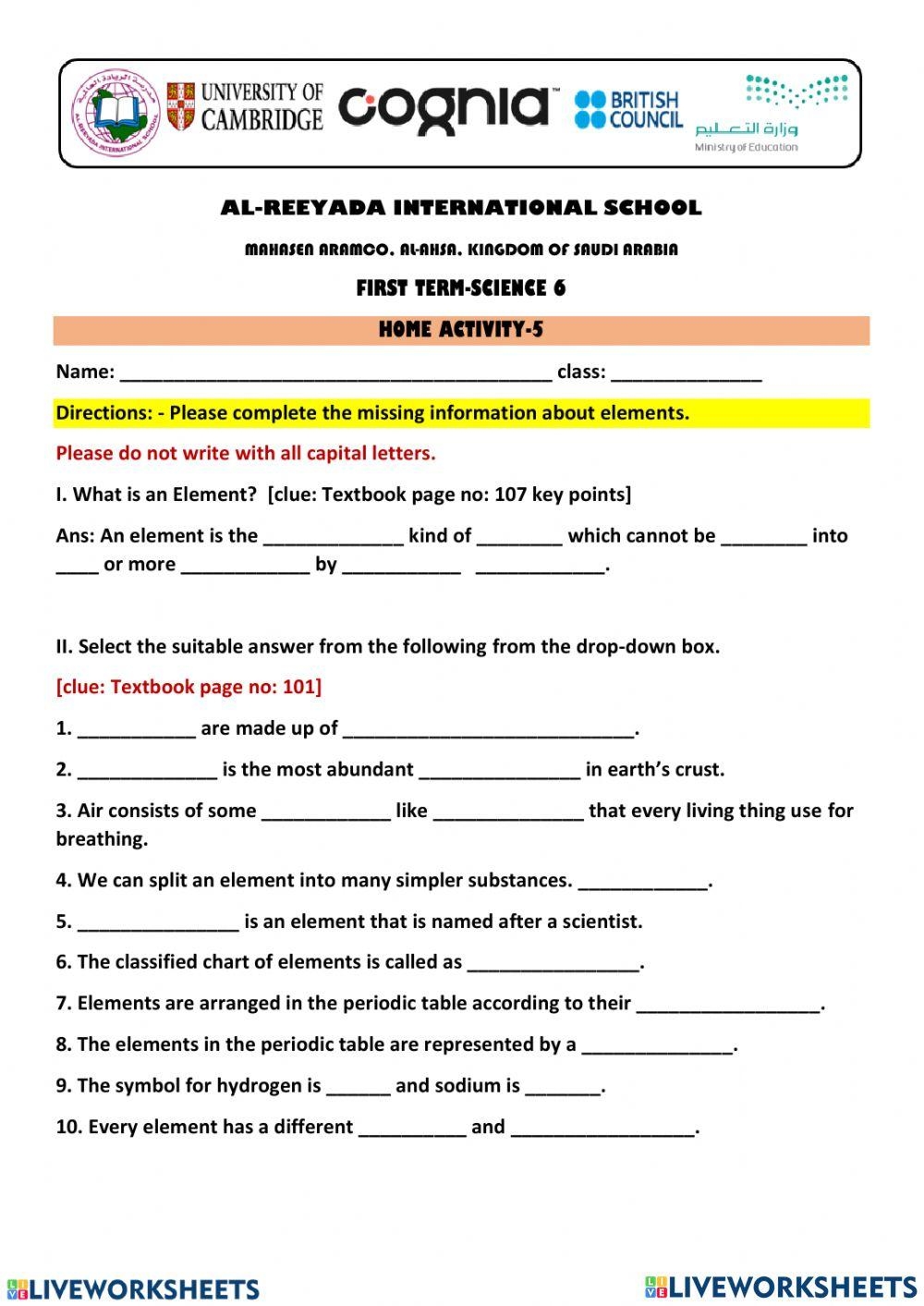 Worksheet Online Exercise For Grade 6 Live Worksheets Worksheets 