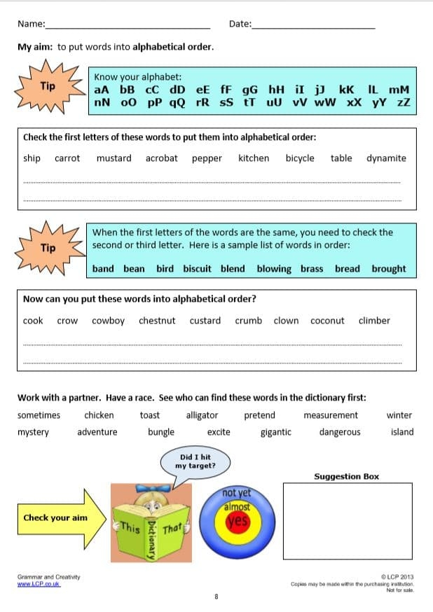 Year 3 English Worksheets Comprehensive Learning Resources For 