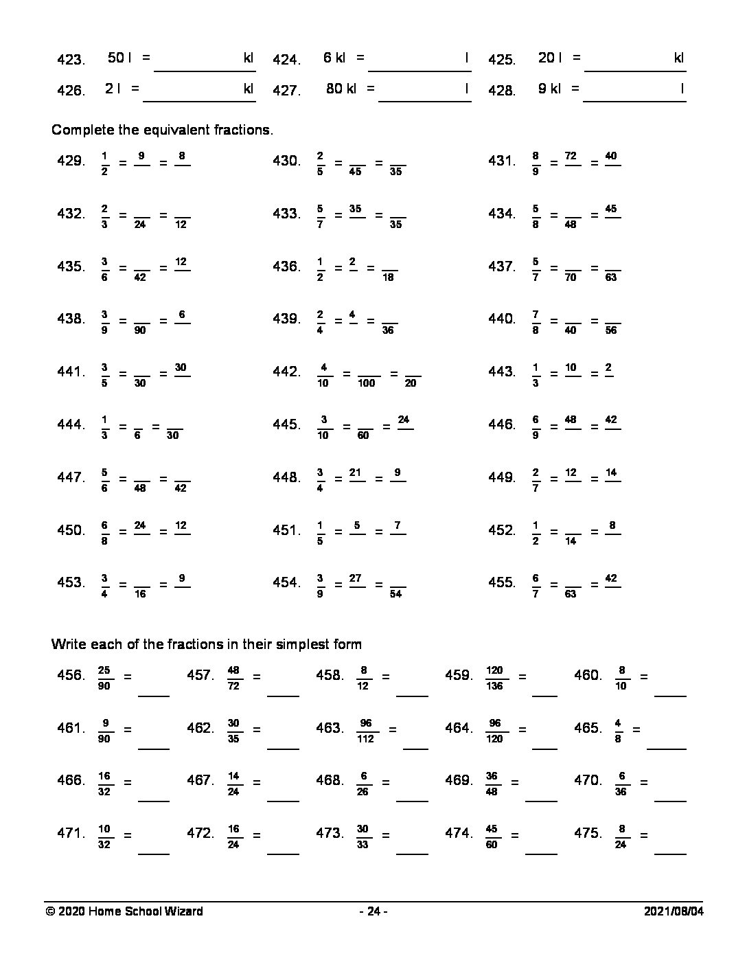 Year 5 Maths Revision Worksheets Worksheets For Kindergarten