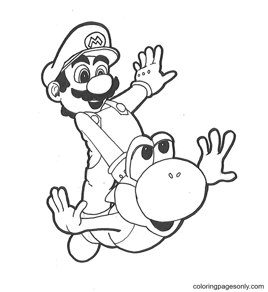 Yoshi Super Mario Odyssey Coloring Pages Yoshi Coloring Pages 