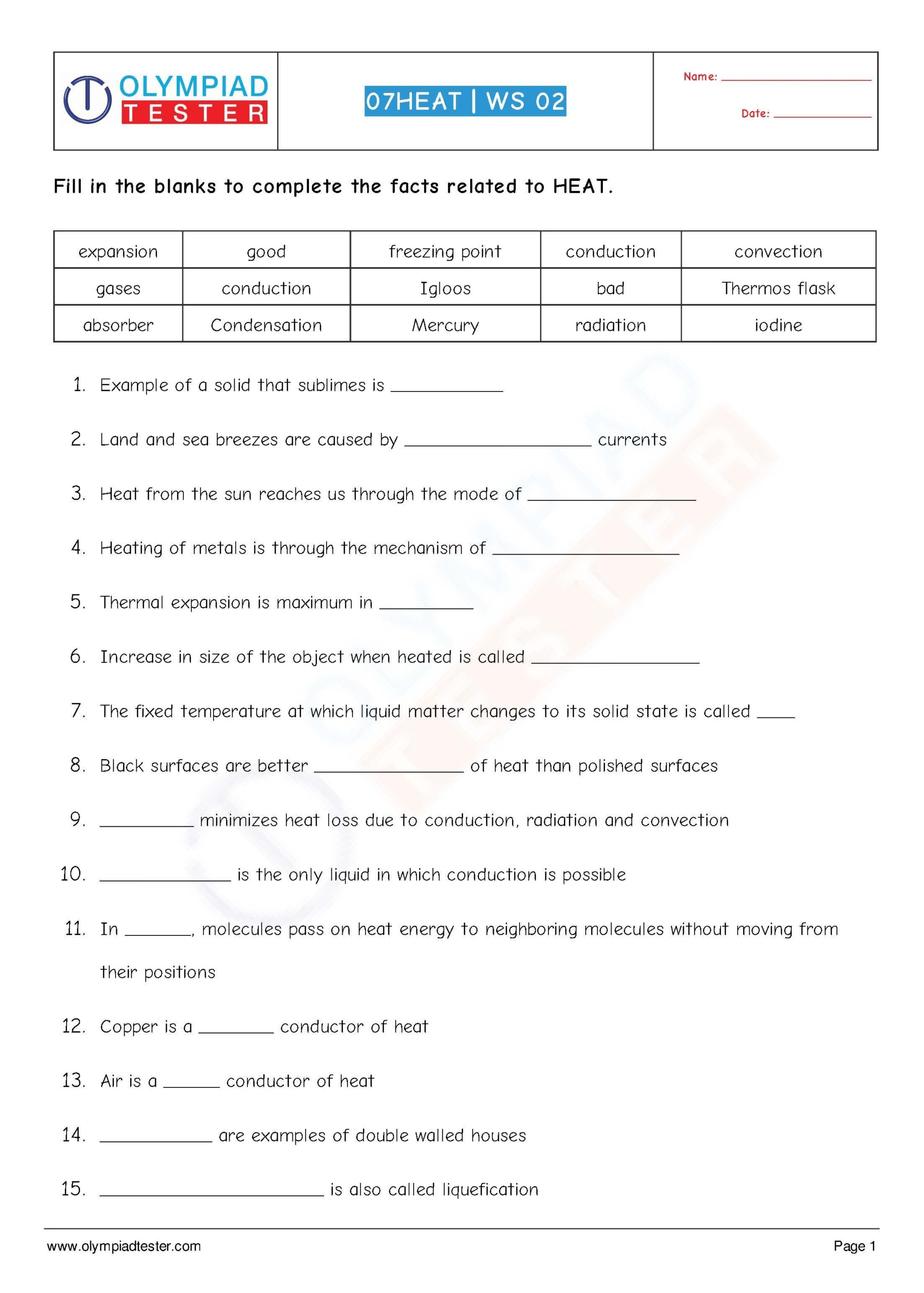 Yr 7 Science Worksheets Free Scienceworksheets