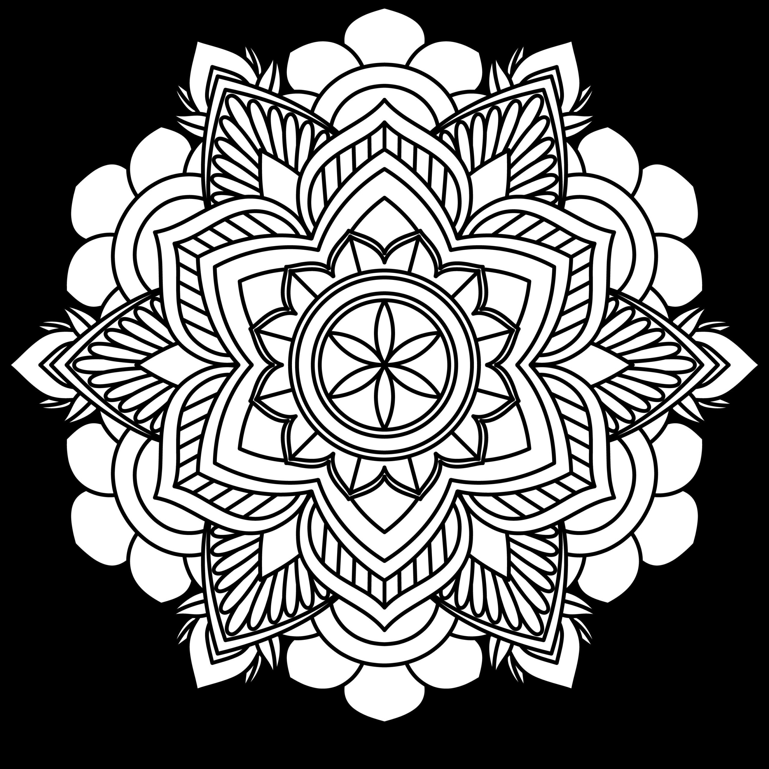 40 Beautiful Mandala Coloring Pages Including Art Board Etsy