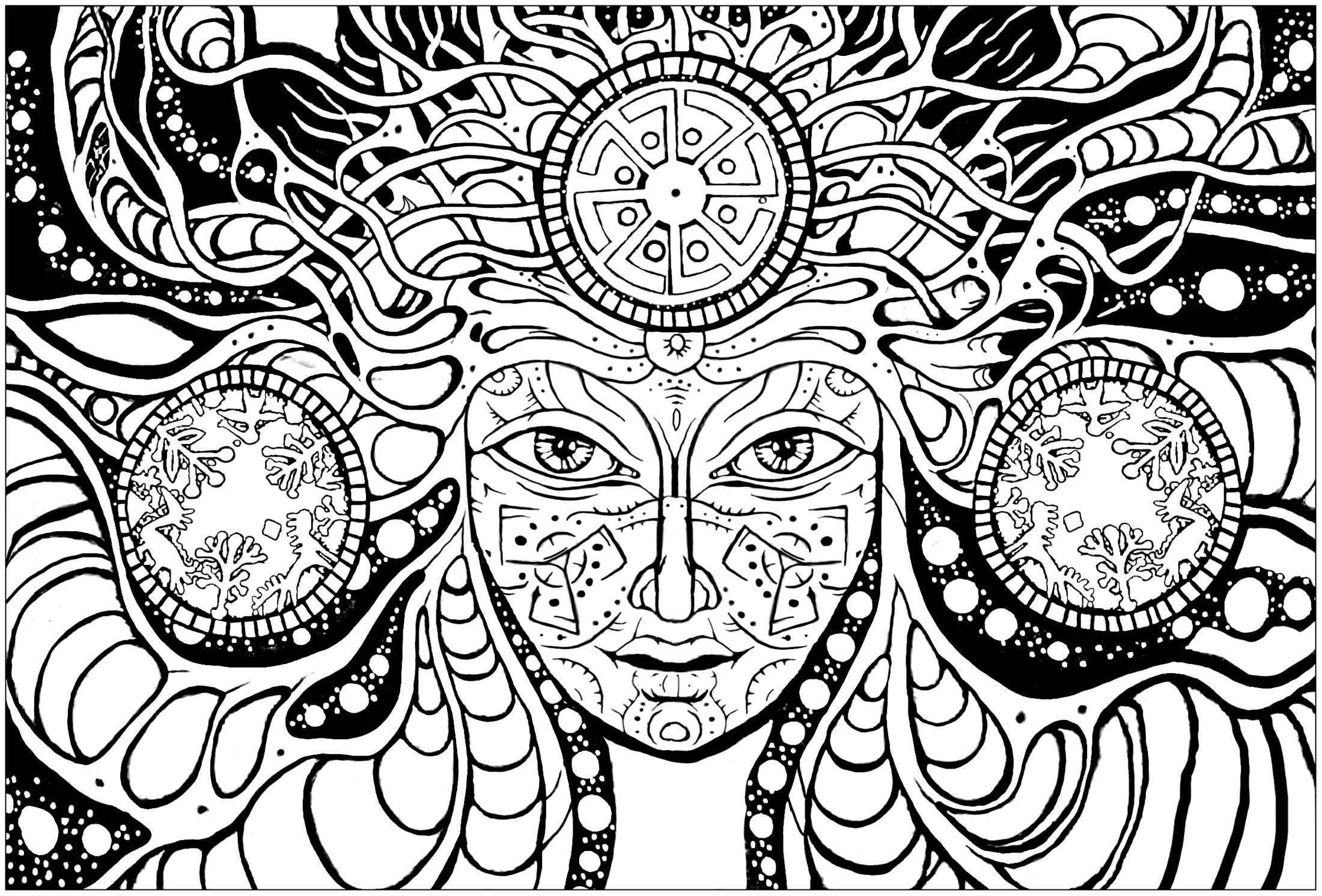 43 Trippy Coloring Pages For Adults Just Kids