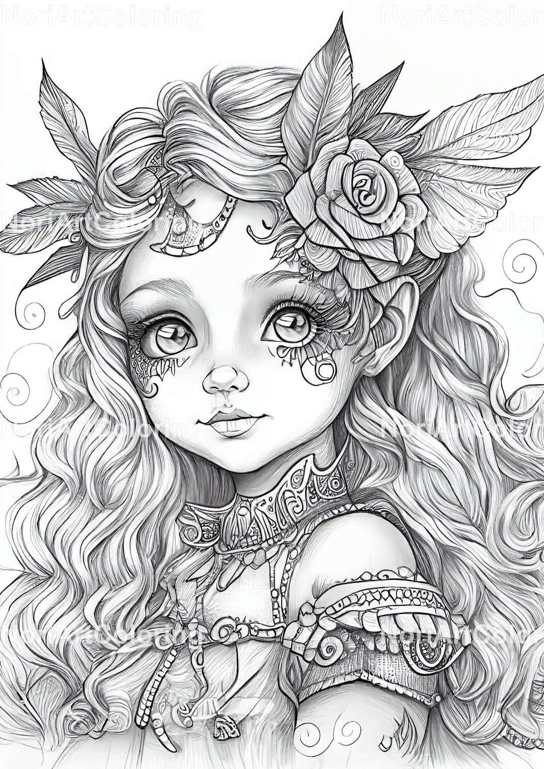 5 Beautiful Mardi Gras Little Girls Coloring Pages Printable Adult 