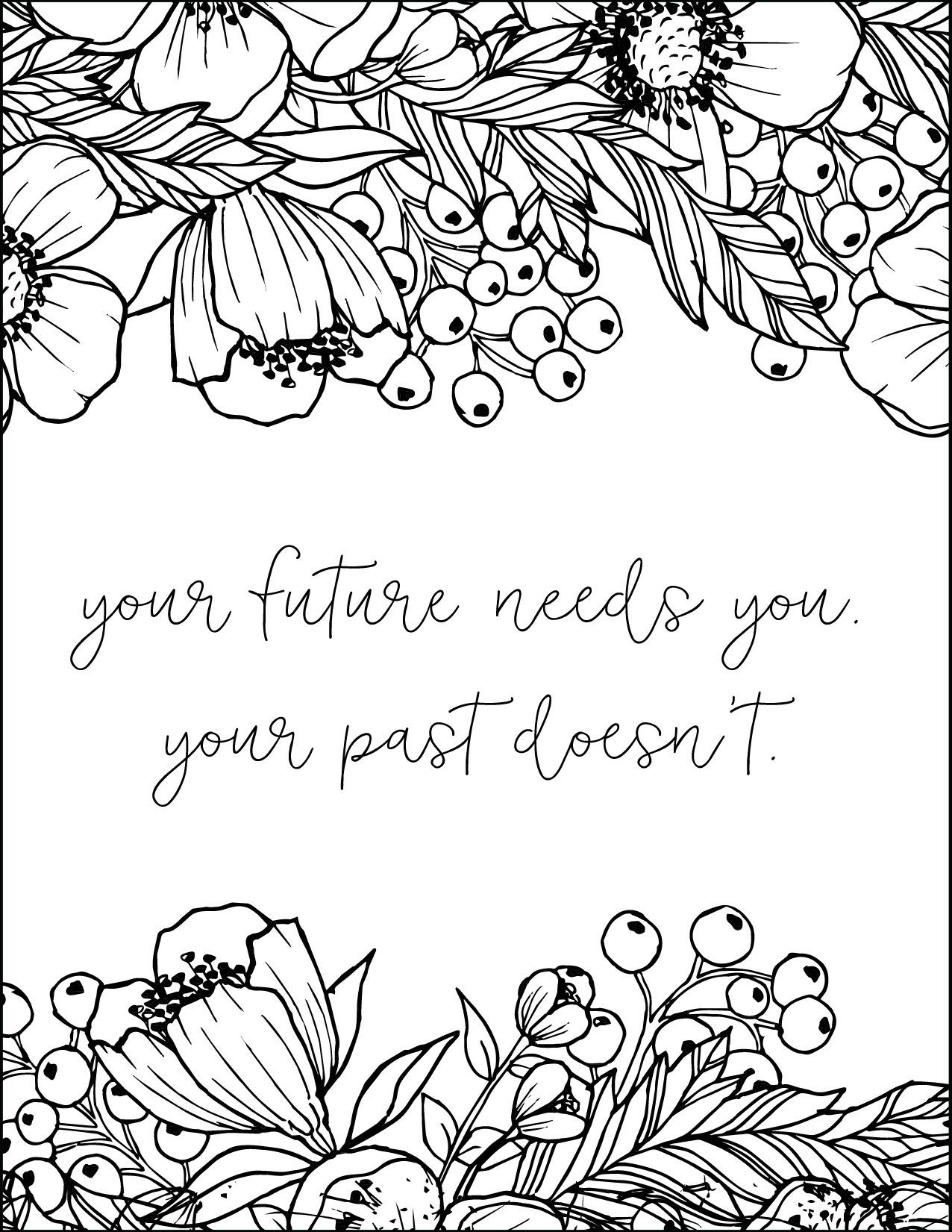 50 Best Printable Inspirational Quote Coloring Pages World Of Printables