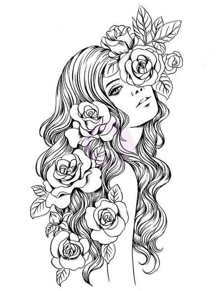 Beautiful Girl Coloring Pages