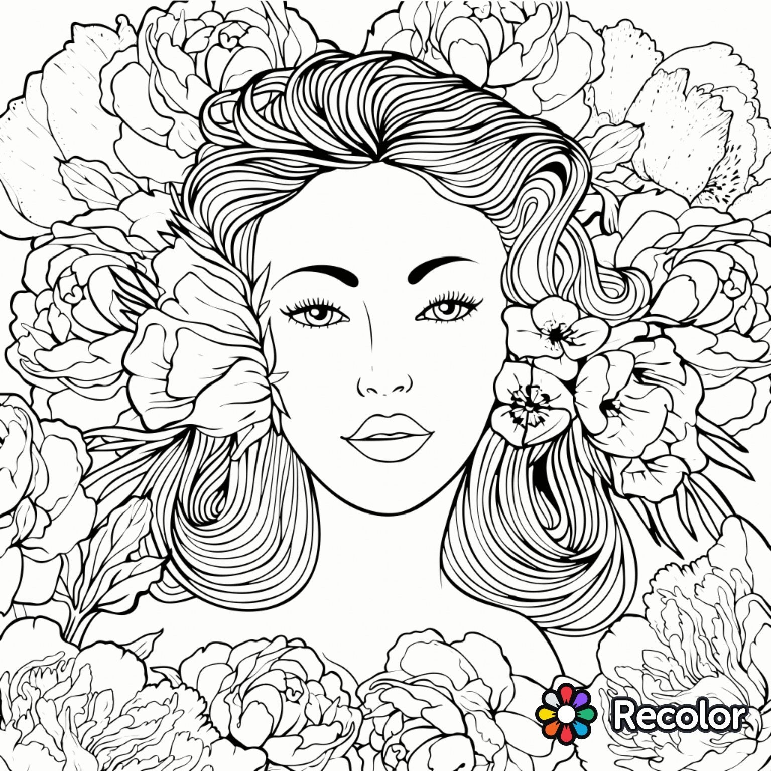 Beautiful Woman Coloring Pages At GetDrawings Free Download