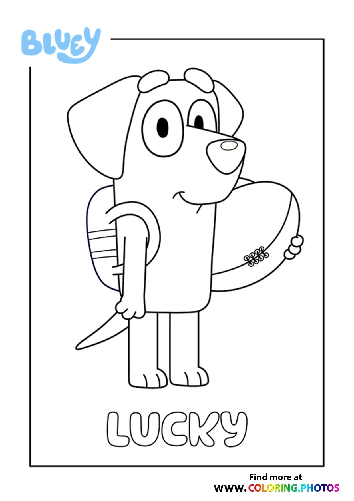 Bluey Coloring Pages For Kids