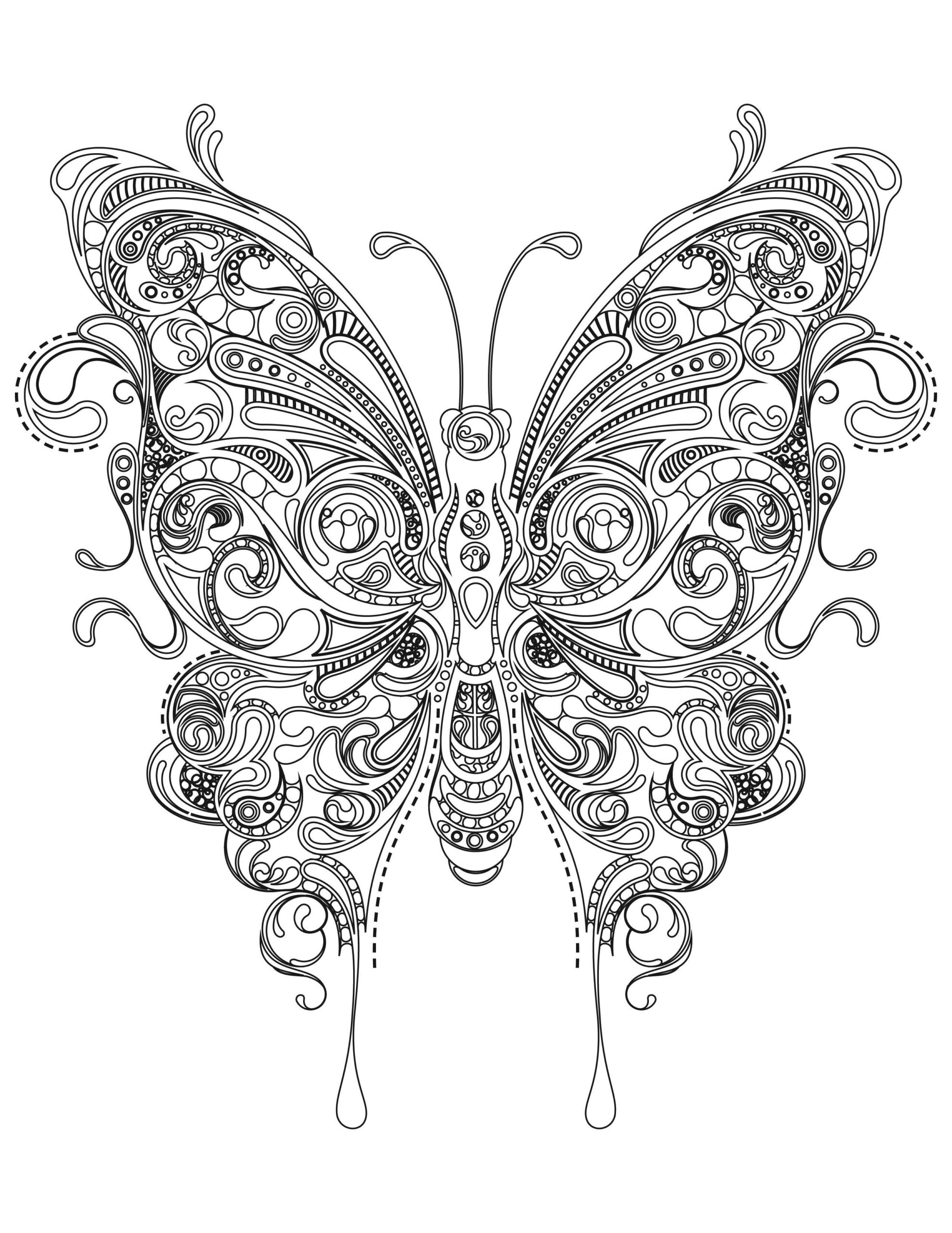 Butterfly Coloring Pages For Adults Best Coloring Pages For Kids